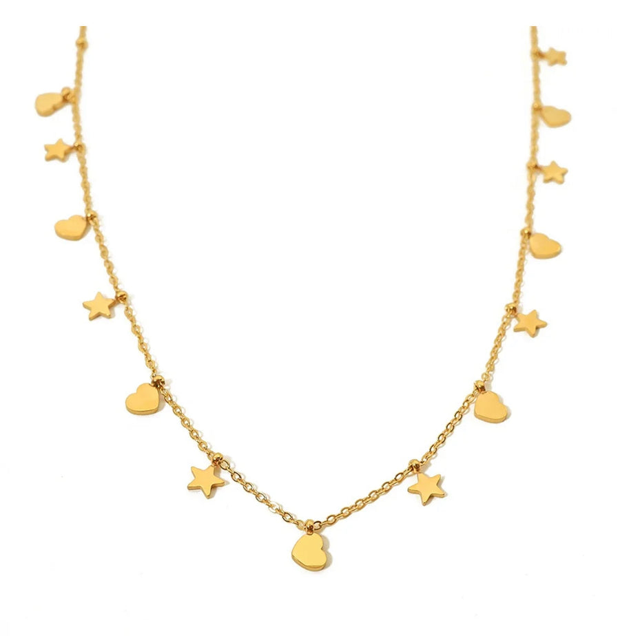 Stars and Love Necklace