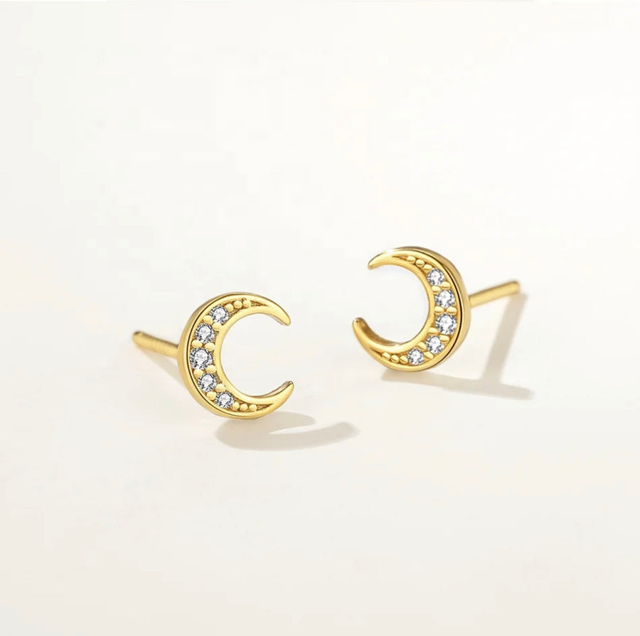 Mini Moons pin earrings