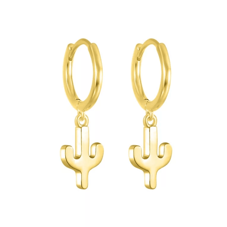 Cactus Hoops Earrings