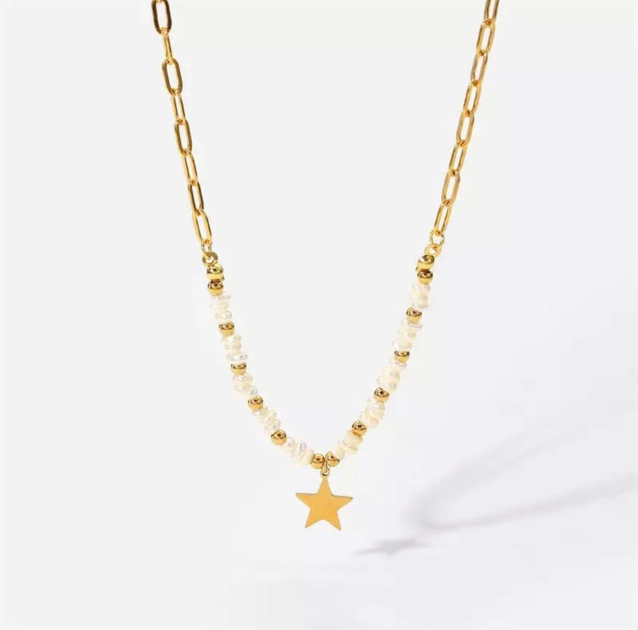 Pearls Star Necklace