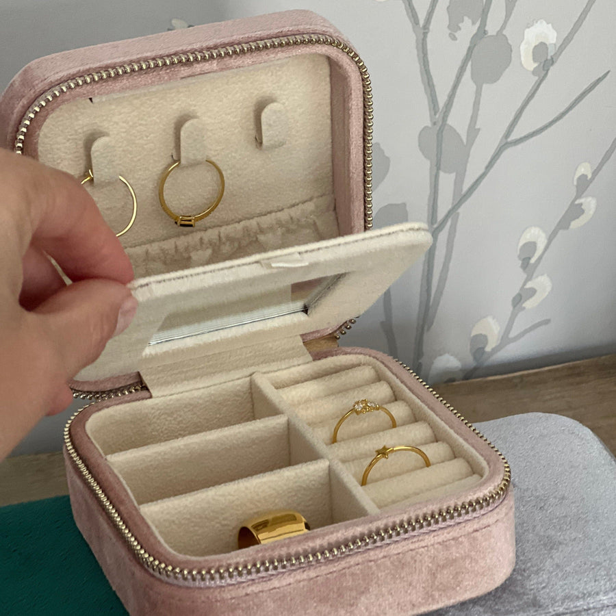 Square zipper Jewelry box