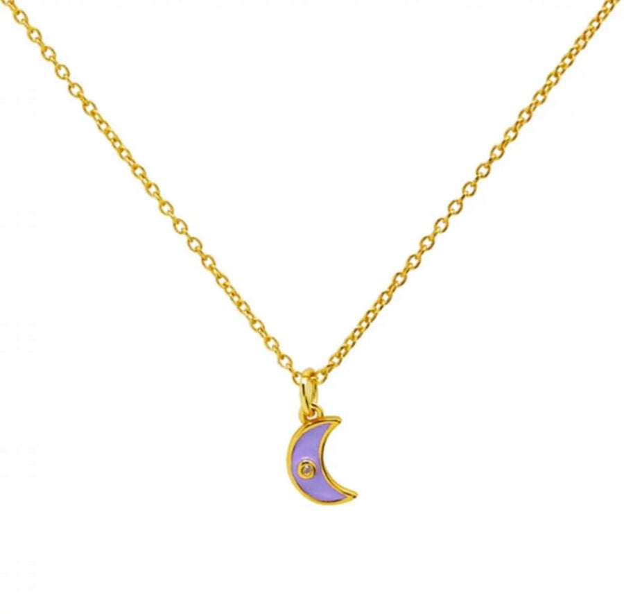 Girl Moon Necklace