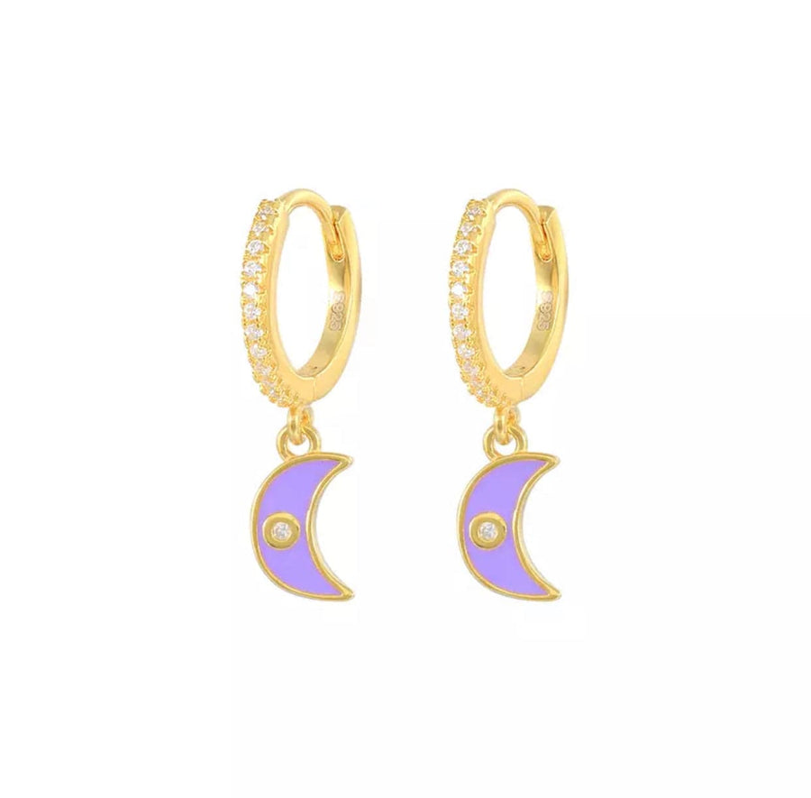 Girl Moon Earrings