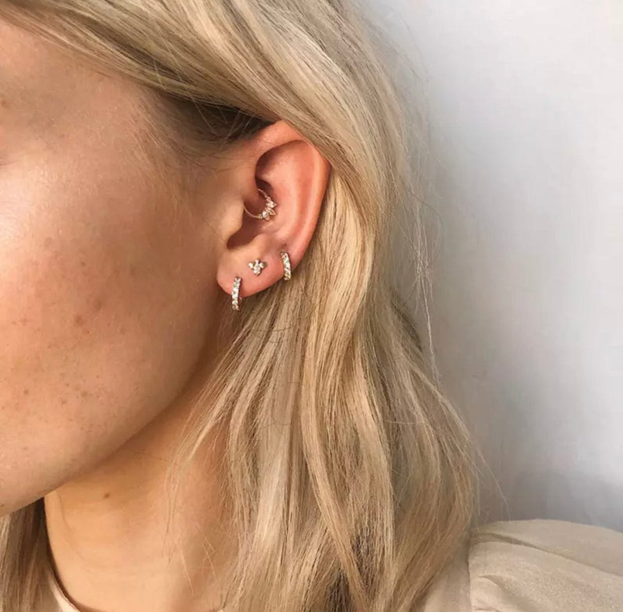 Diamond cartilage Earring